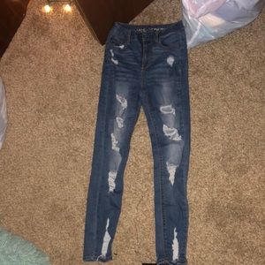 Rue 21 high waisted blue jeans worn a few times but basically new